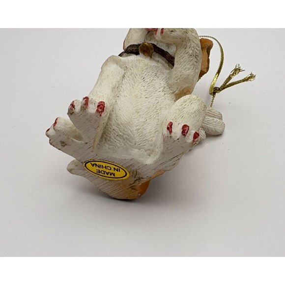 Vintage Angel Dog Christmas Tree Ornament Jack Russell Terrier Puppy Halo - Picture 6 of 8